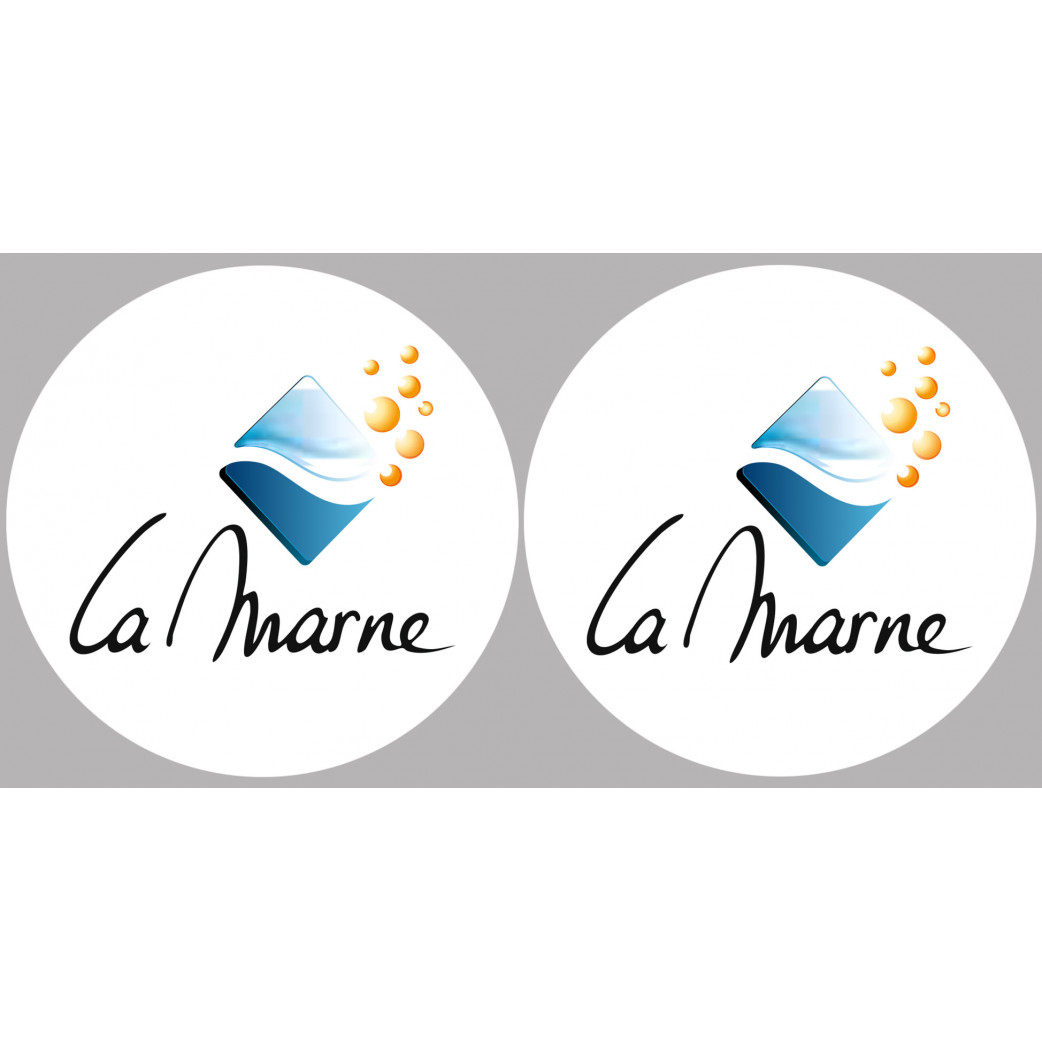 la Marne (2fois 5cm) - Sticker/autocollant