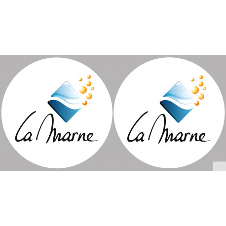 la Marne (2fois 5cm) - Sticker/autocollant