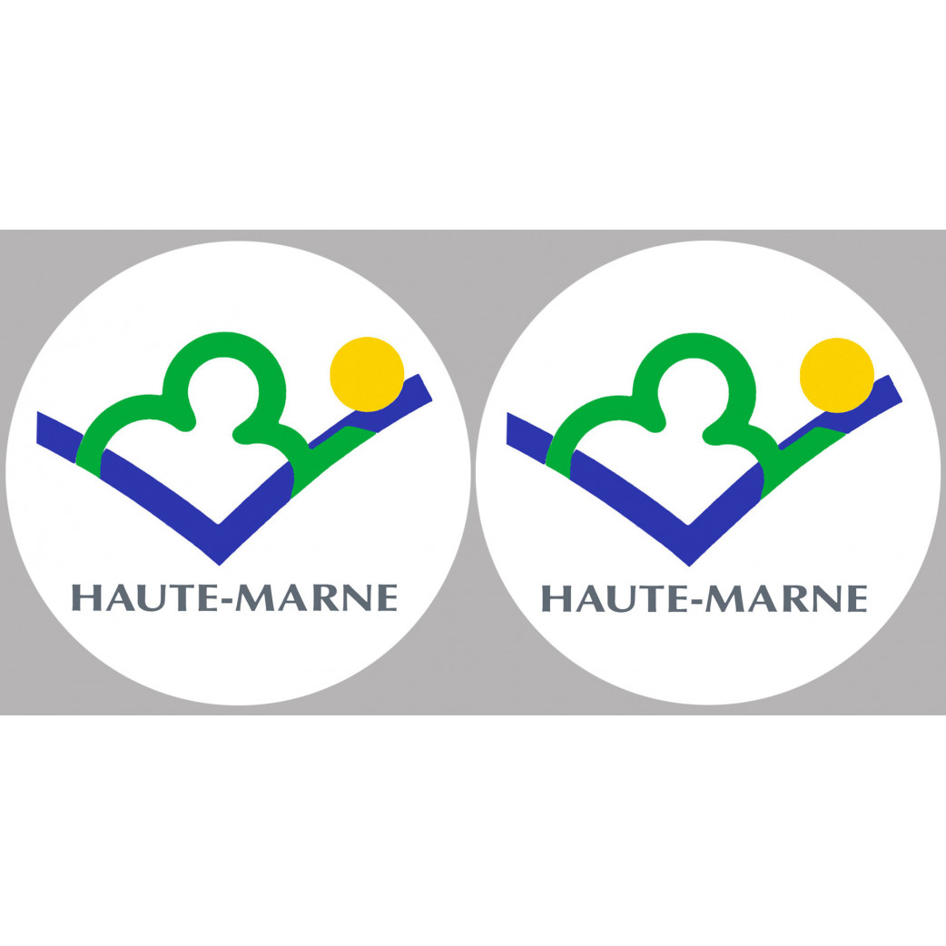 la Haute-Marne (2fois 5cm) - Sticker/autocollant