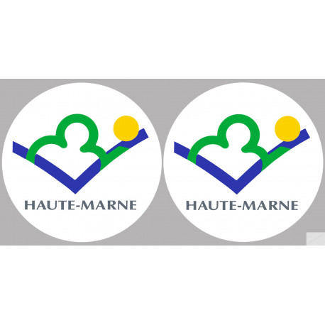 la Haute-Marne (2fois 5cm) - Sticker/autocollant