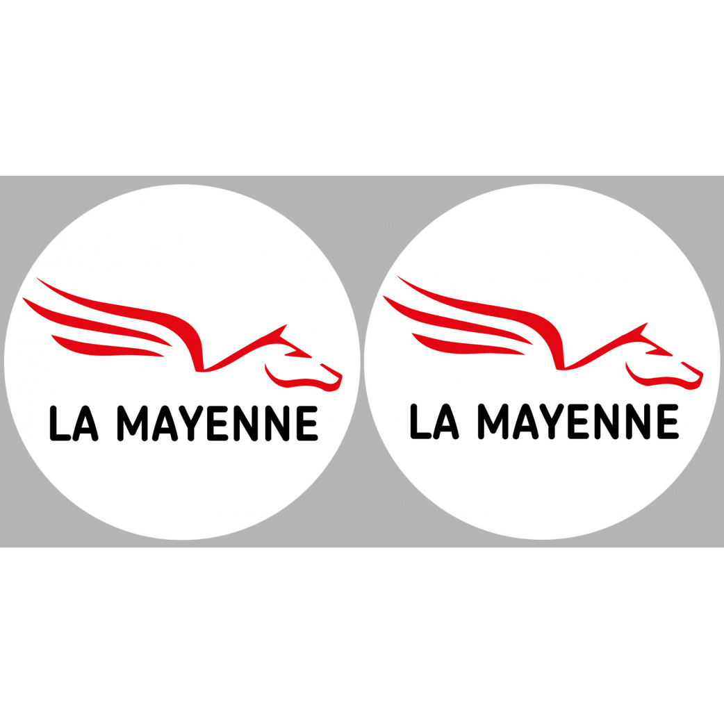 la Mayenne (2fois 5cm) - Sticker/autocollant