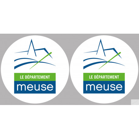la Meuse (2fois 5cm) - Sticker/autocollant