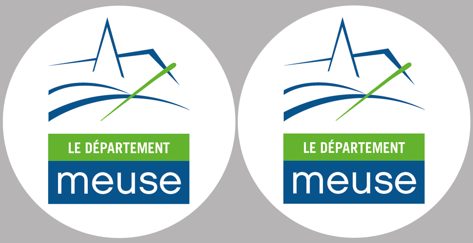 la Meuse (2fois 5cm) - Sticker/autocollant