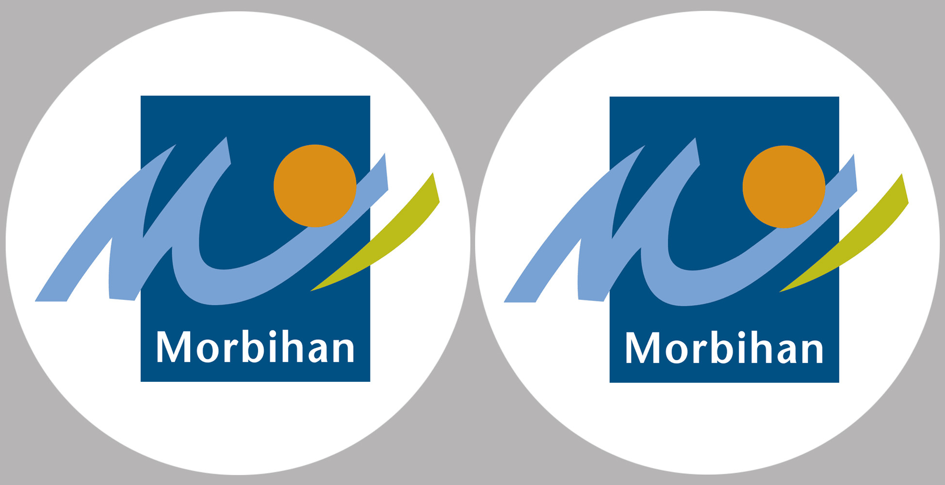 le Morbihan (2fois 5cm) - Sticker/autocollant