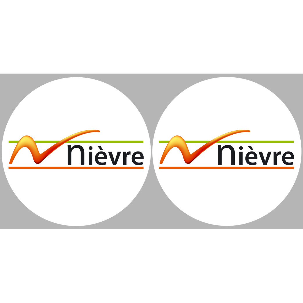 la Nièvre (2fois 5cm) - Sticker/autocollant