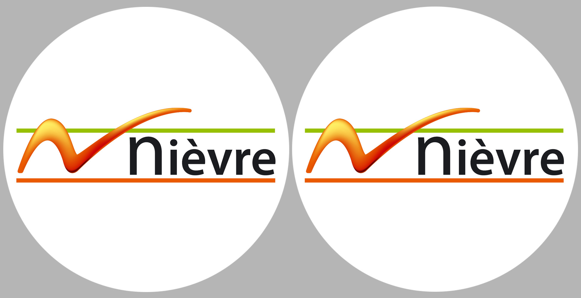 la Nièvre (2fois 5cm) - Sticker/autocollant