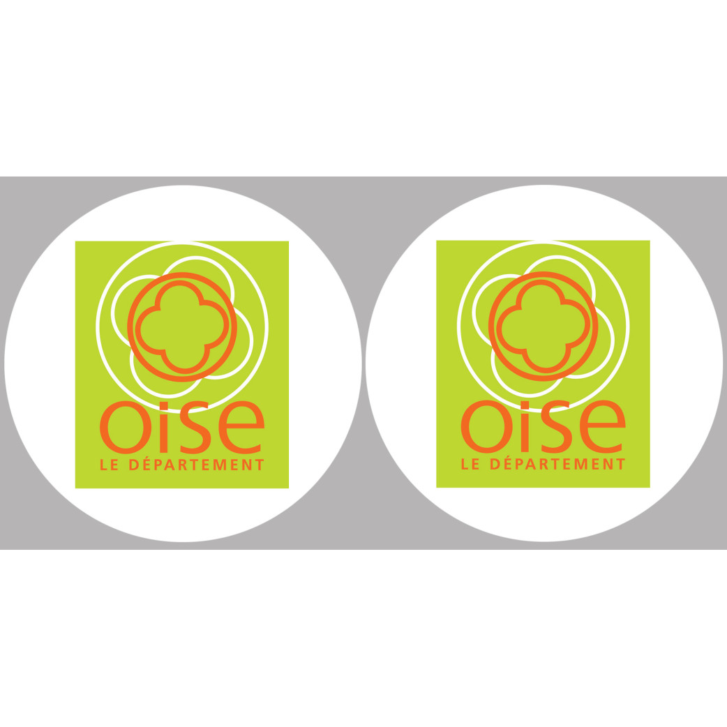 l'Oise (2fois 5cm) - Sticker/autocollant