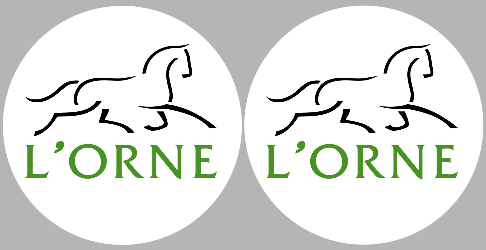 l'Orne (2fois 5cm) - Sticker/autocollant
