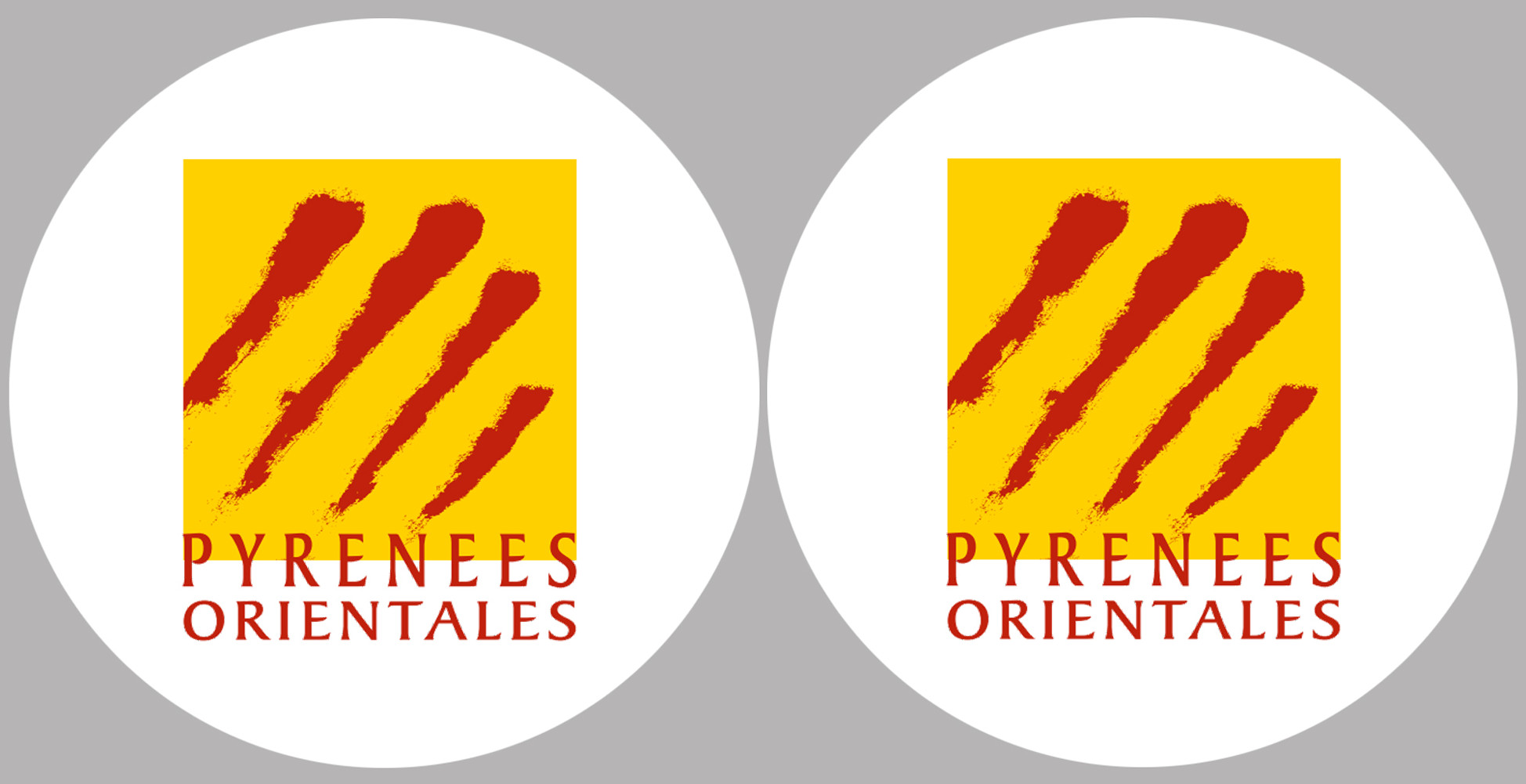 les Pyrénées Orientales (2fois 5cm) - Sticker/autocollant