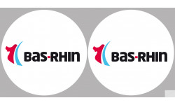 le Bas-Rhin (2fois 5cm) - Sticker/autocollant