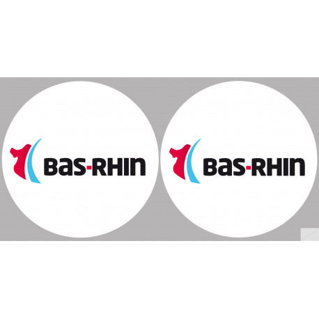 le Bas-Rhin (2fois 5cm) - Sticker/autocollant