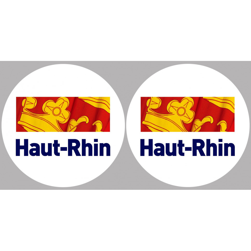 le Haut-Rhin (2fois 5cm) - Sticker/autocollant