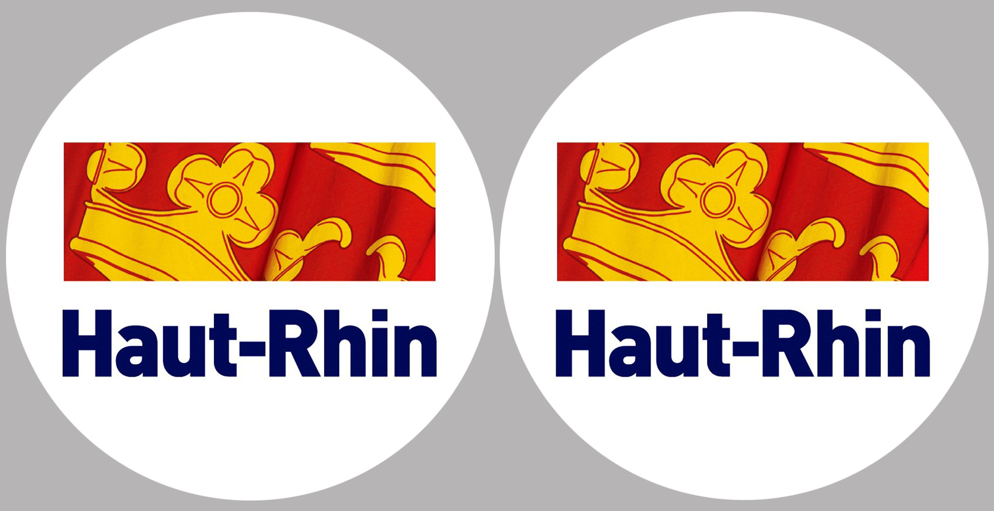 le Haut-Rhin (2fois 5cm) - Sticker/autocollant