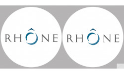le Rhône (2fois 5cm) - Sticker/autocollant