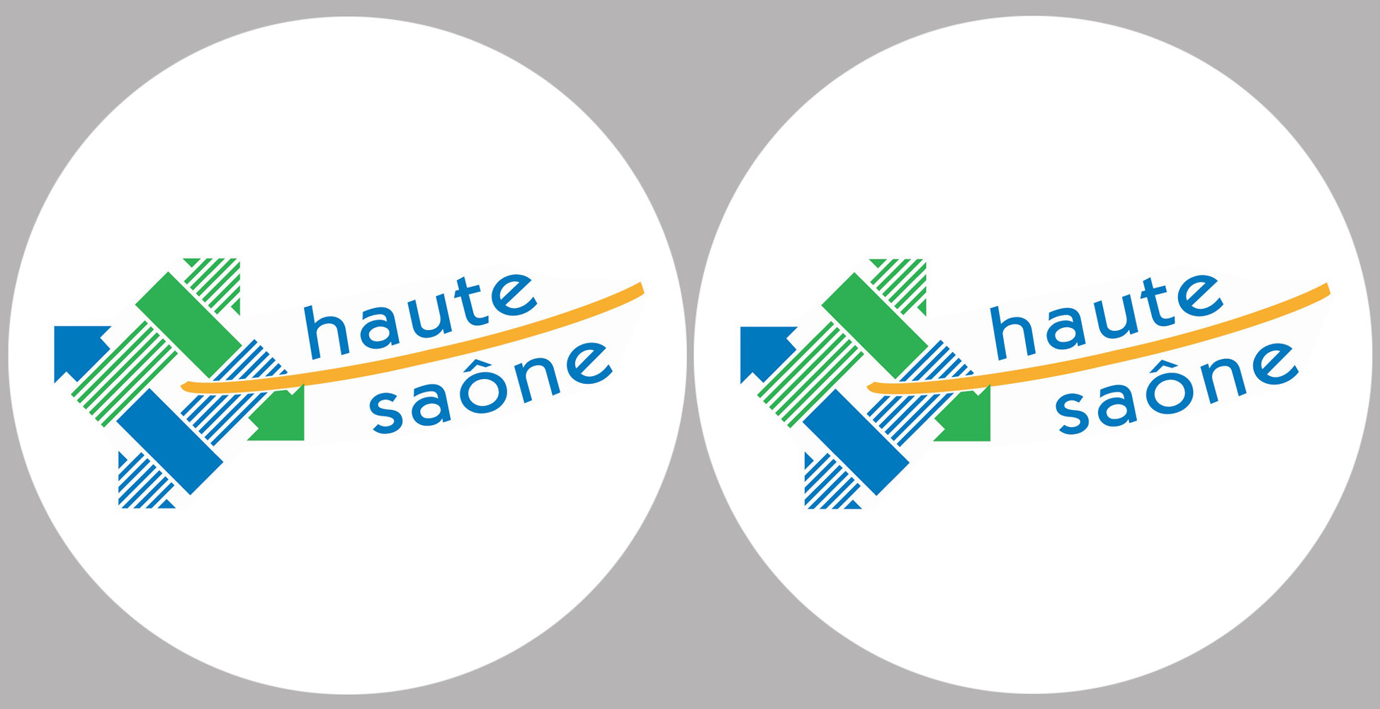 la Haute Saône (2fois 5cm) - Sticker/autocollant