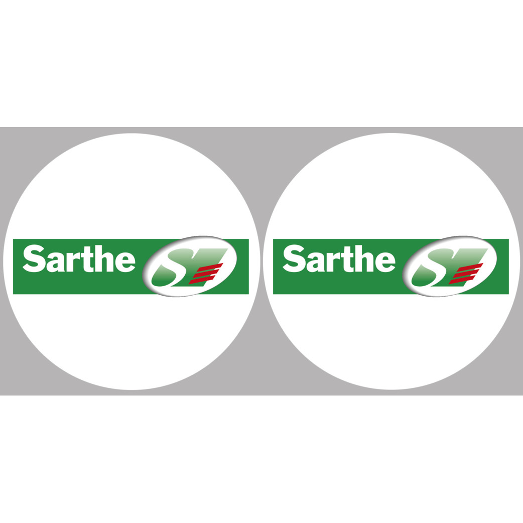 la Sarthe (2fois 5cm) - Sticker/autocollant