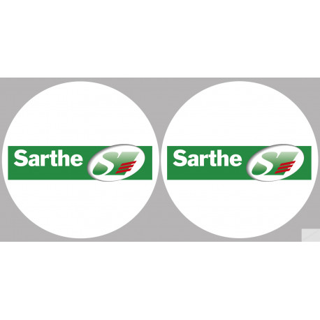 la Sarthe (2fois 5cm) - Sticker/autocollant