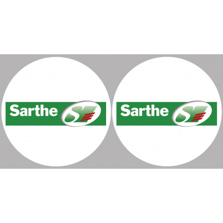 la Sarthe (2fois 5cm) - Sticker/autocollant la Sarthe (2fois 5cm) - Sticker/autocollant