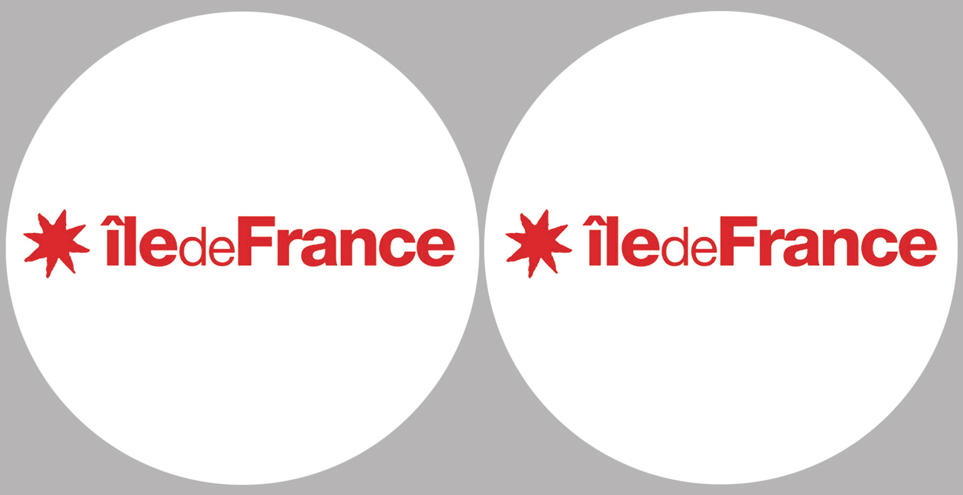 l'île de France (2fois 5cm) - Sticker/autocollant
