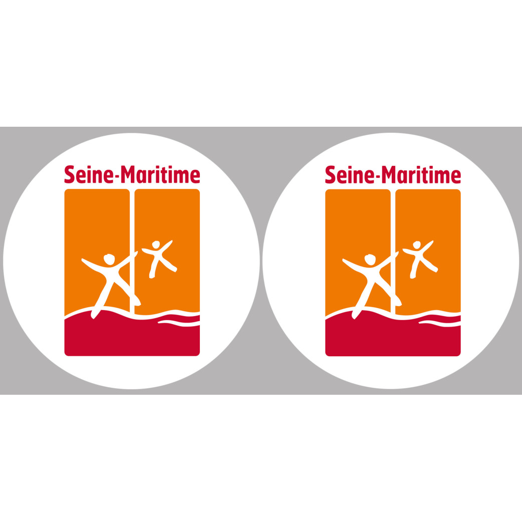 la Seine Maritime (2fois 5cm) - Sticker/autocollant