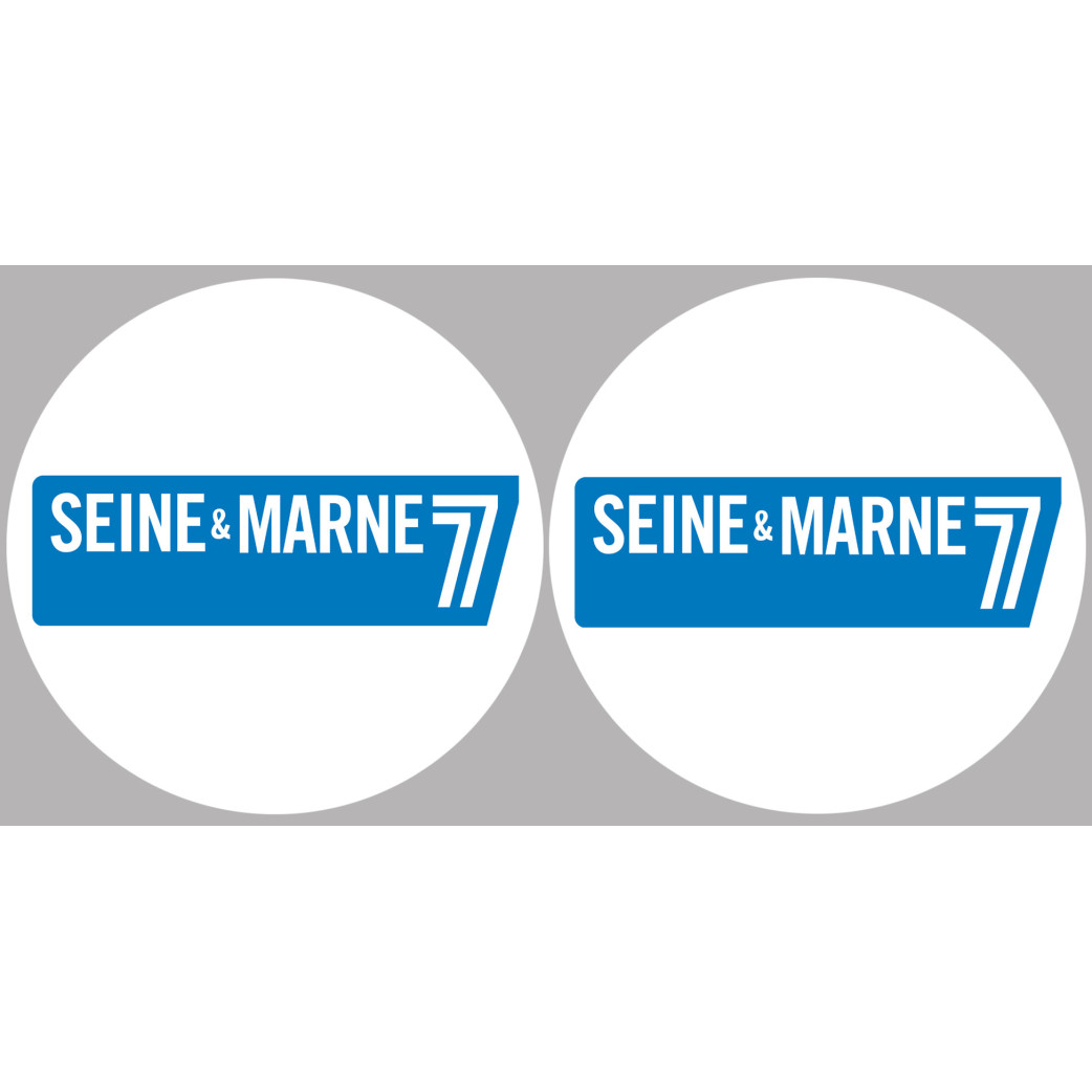 la Seine et Marne (2fois 5cm) - Sticker/autocollant
