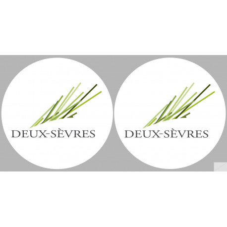 les Deux-Sèvres (2fois 5cm) - Sticker/autocollant