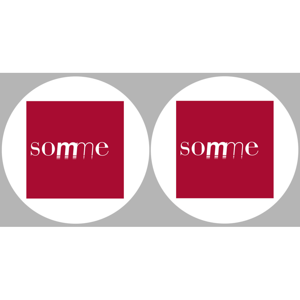 la Somme (2fois 5cm) - Sticker/autocollant