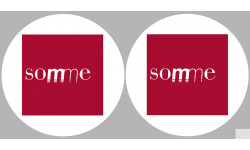 la Somme (2fois 5cm) - Sticker/autocollant