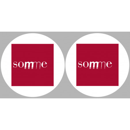 la Somme (2fois 5cm) - Sticker/autocollant la Somme (2fois 5cm) - Sticker/autocollant