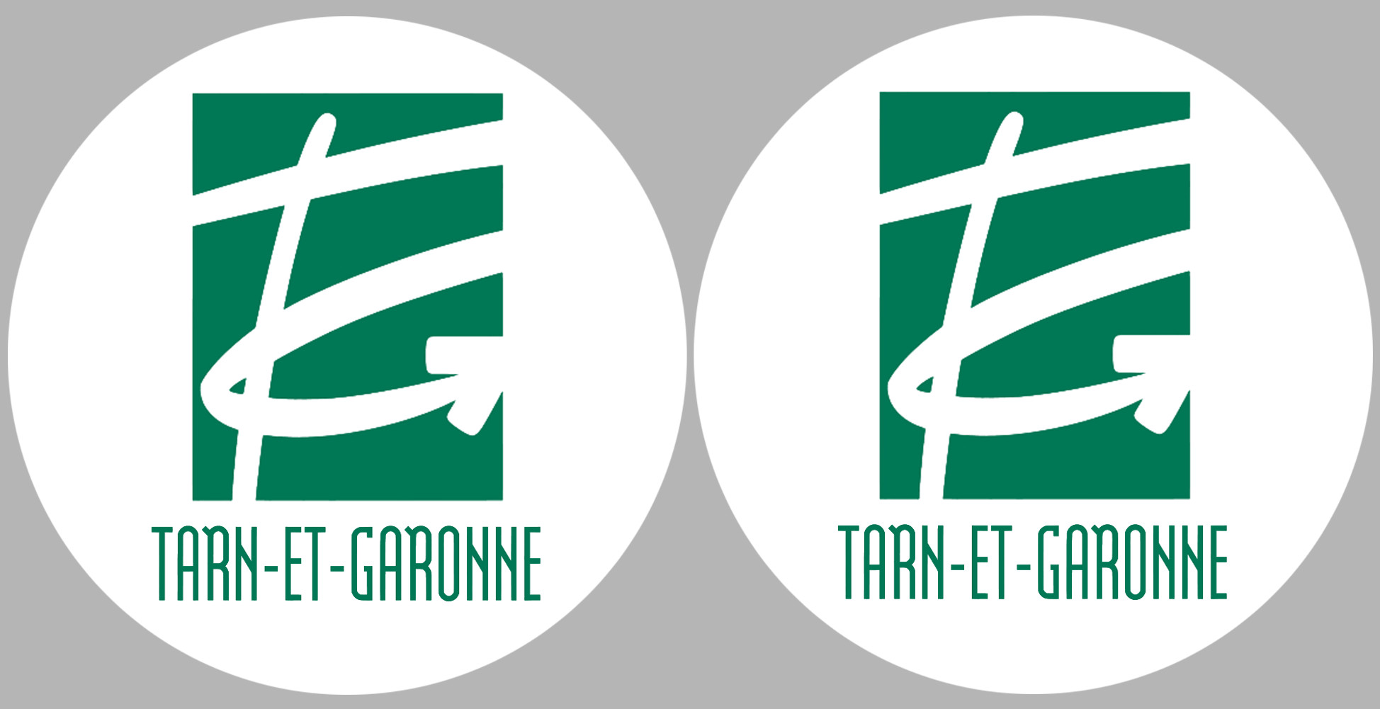 le Tarn et Garonne (2fois 5cm) - Sticker/autocollant