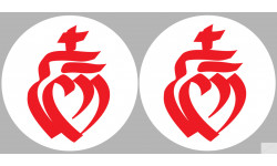 la Vendée (2fois 5cm) - Sticker/autocollant