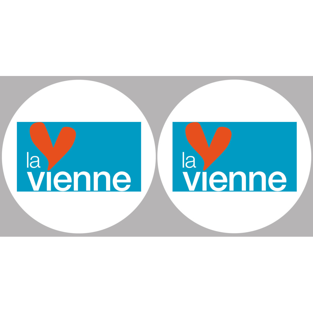 la Vienne (2fois 5cm) - Sticker/autocollant