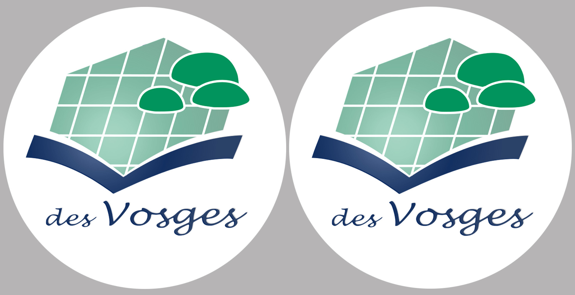 les Vosges (2fois 5cm) - Sticker/autocollant