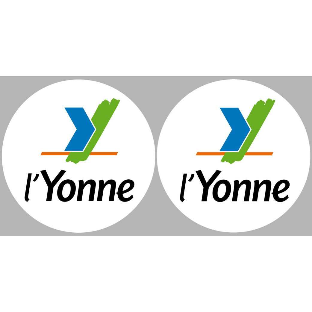 l'Yonne (2fois 5cm) - Sticker/autocollant