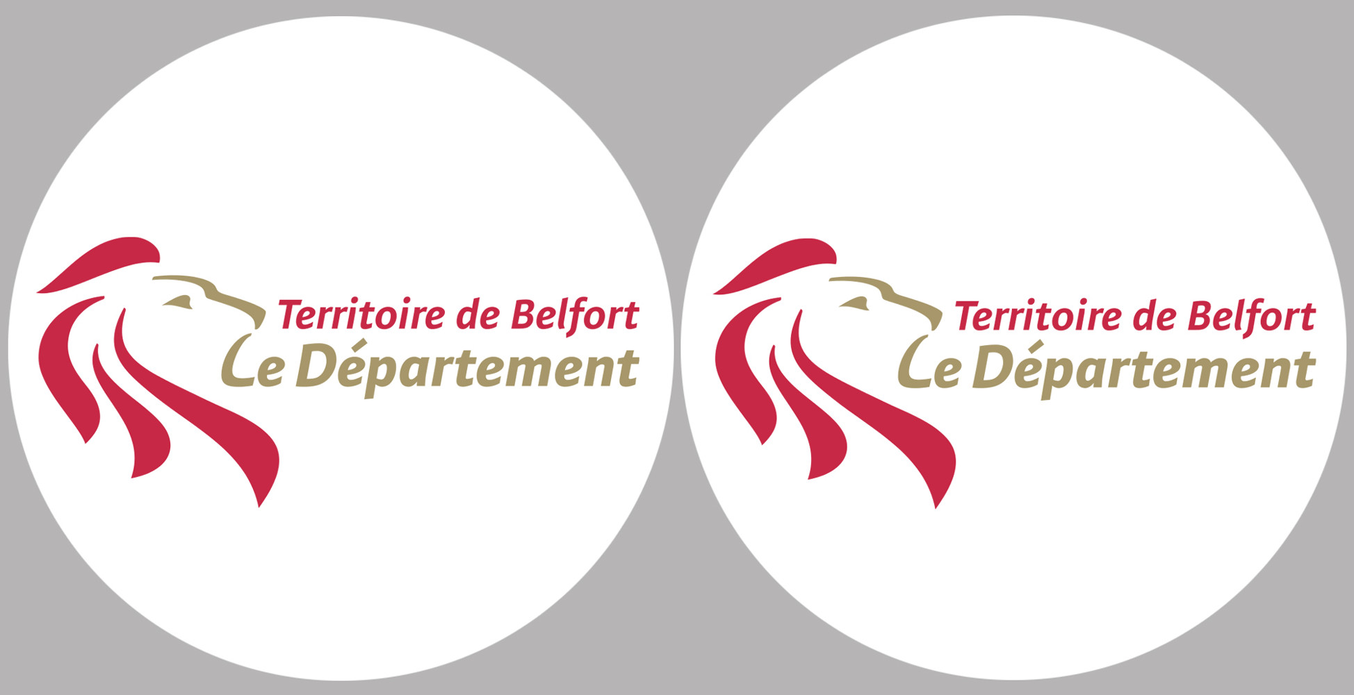 Territoire de Belfort (2fois 5cm) - Sticker/autocollant