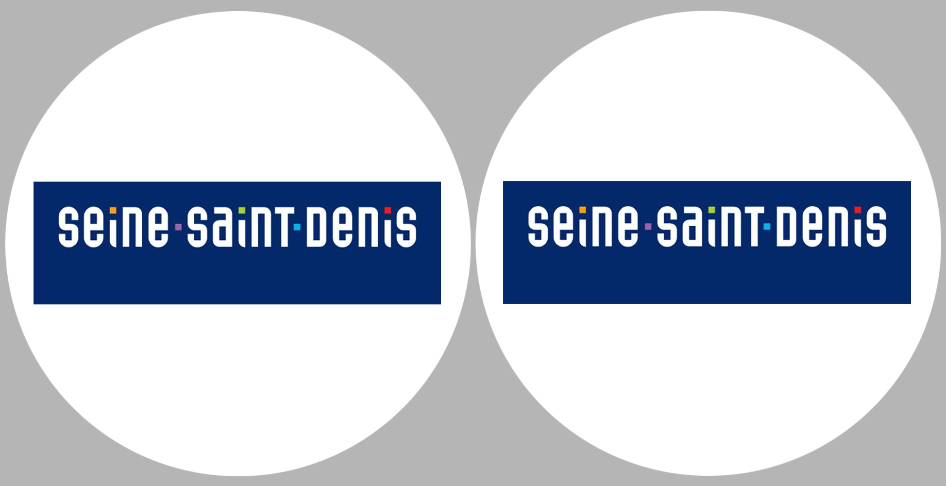 la Seine-Saint-Denis (2fois 5cm) - Sticker/autocollant