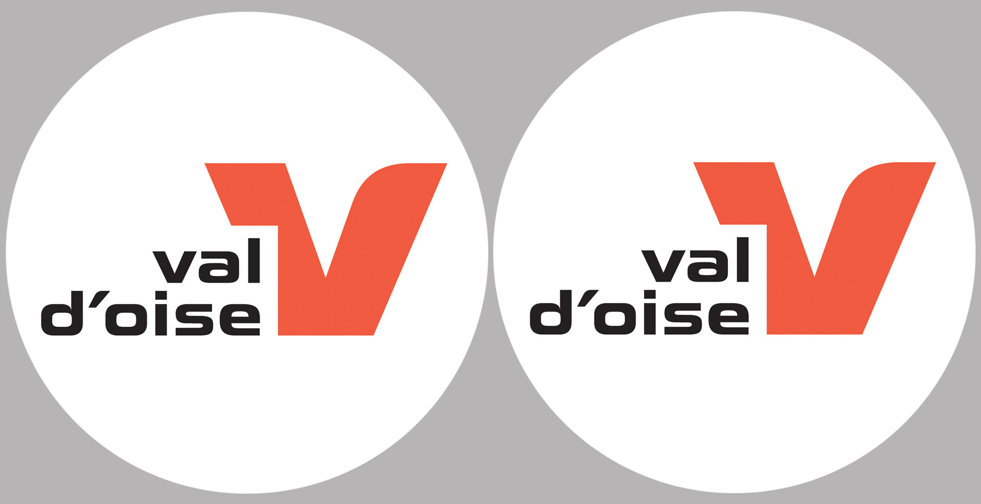 le Val d'Oise (2fois 5cm) - Sticker/autocollant