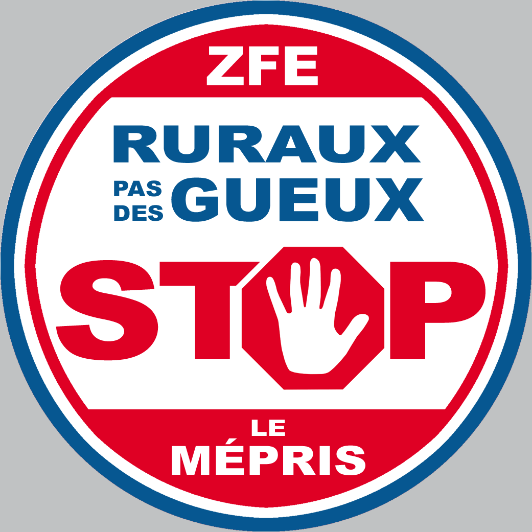 ZFE ruraux gueux (10x10cm) - Sticker/autocollant