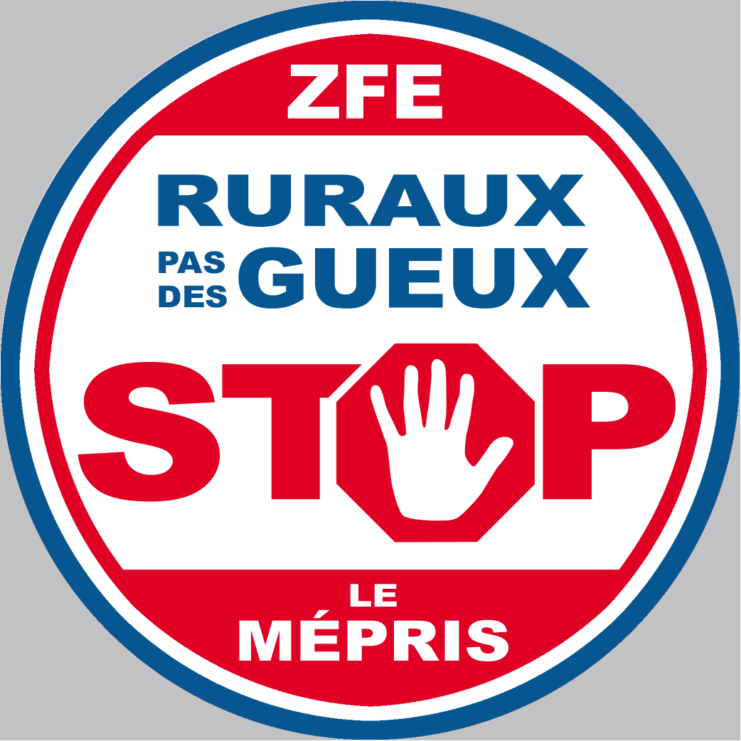 ZFE ruraux gueux (15x15cm) - Sticker/autocollant