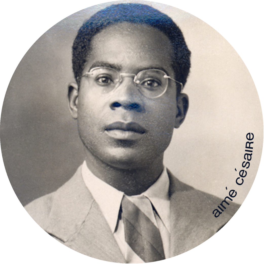 Aimé CESAIRE (20x20cm) - Sticker/autocollant