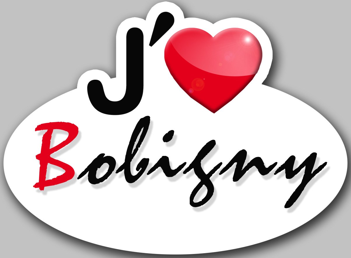 j'aime Bobigny (5x3.7cm) - Sticker/autocollant