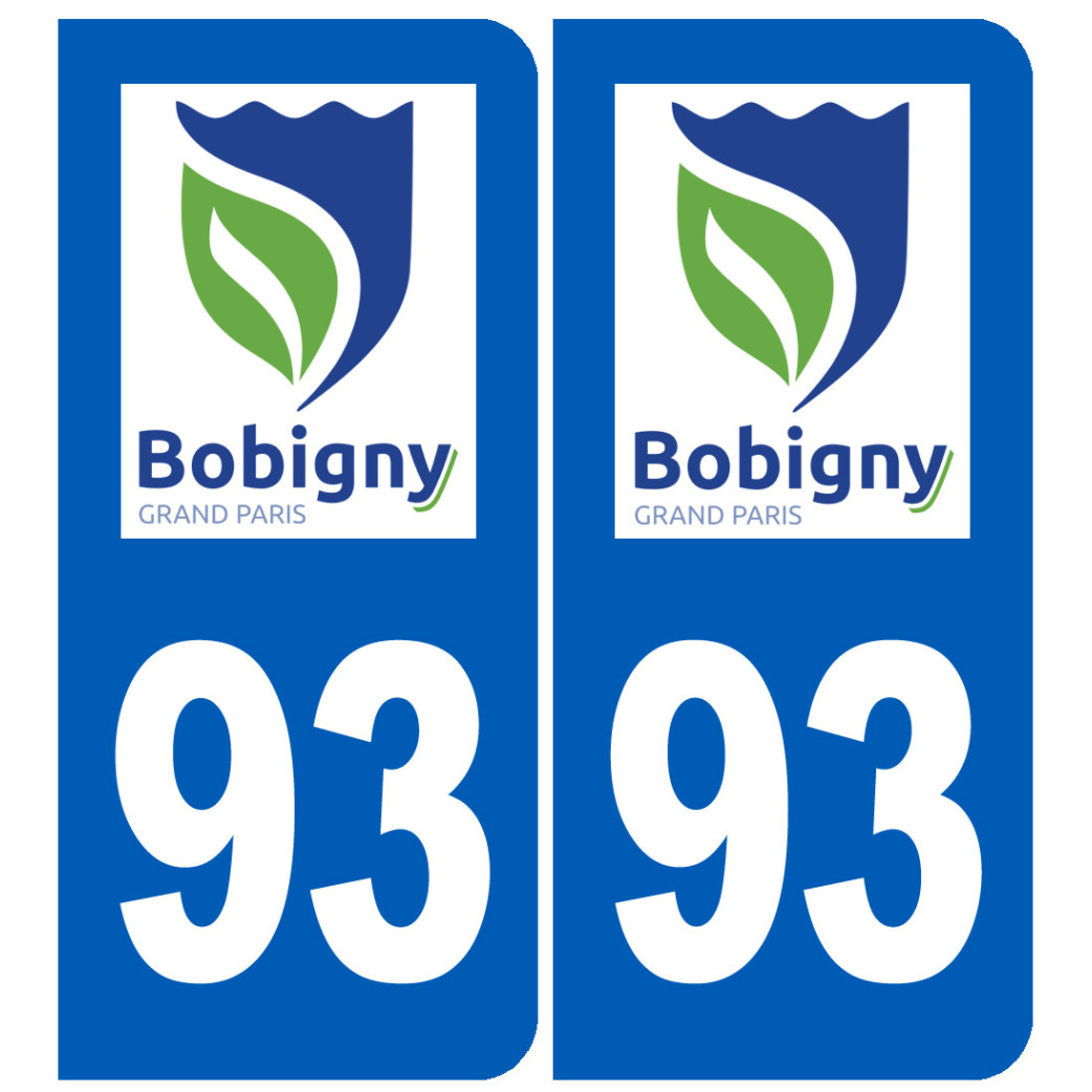 immatriculation Bobigny 93 - Sticker/autocollant