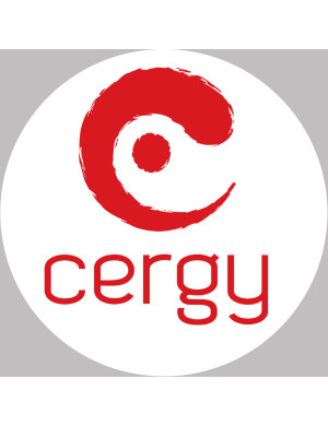 Cergy - 5x5cm - Sticker/autocollant