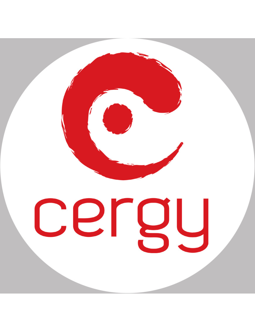 Cergy - 5x5cm - Sticker/autocollant