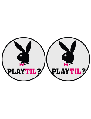 Playtil (2 fois 9cm) - Sticker/autocollant