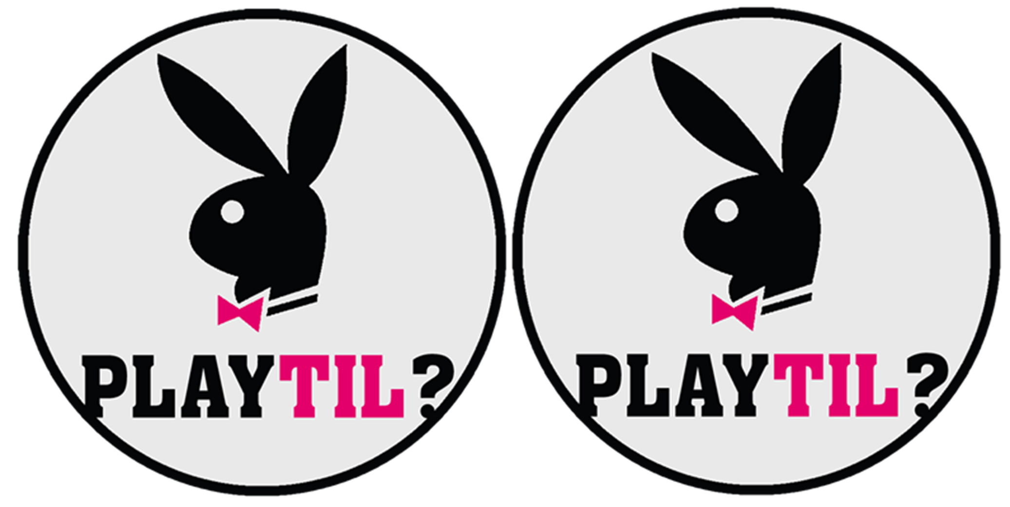Playtil (2 fois 9cm) - Sticker/autocollant