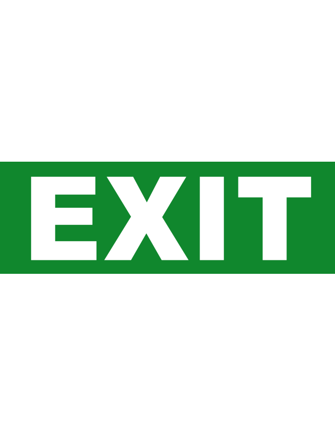 EXIT (20x6.5cm) - sticker/autocollant EXIT (20x6.5cm) - sticker/autocollant