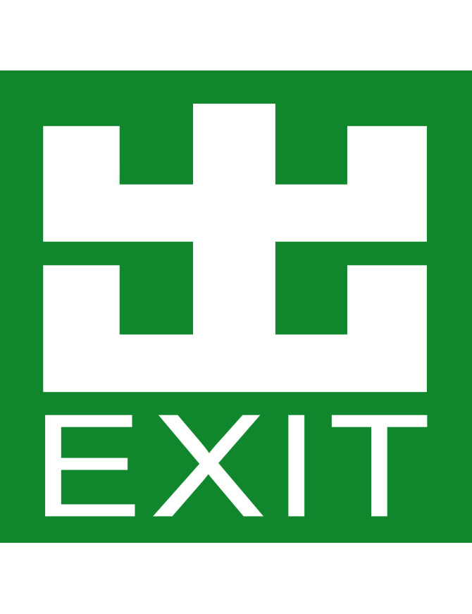 EXIT CHINOIS (5x5cm) - sticker/autocollant EXIT CHINOIS (5x5cm) - sticker/autocollant