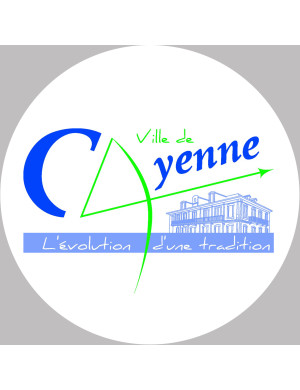 Cayenne - 5x5cm - Sticker/autocollant