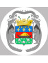 Cayenne blason - 10x10cm - Sticker/autocollant